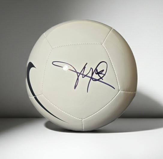 Kylian Mbappe Real Madrid Autographed Nike Soccer Ball coa