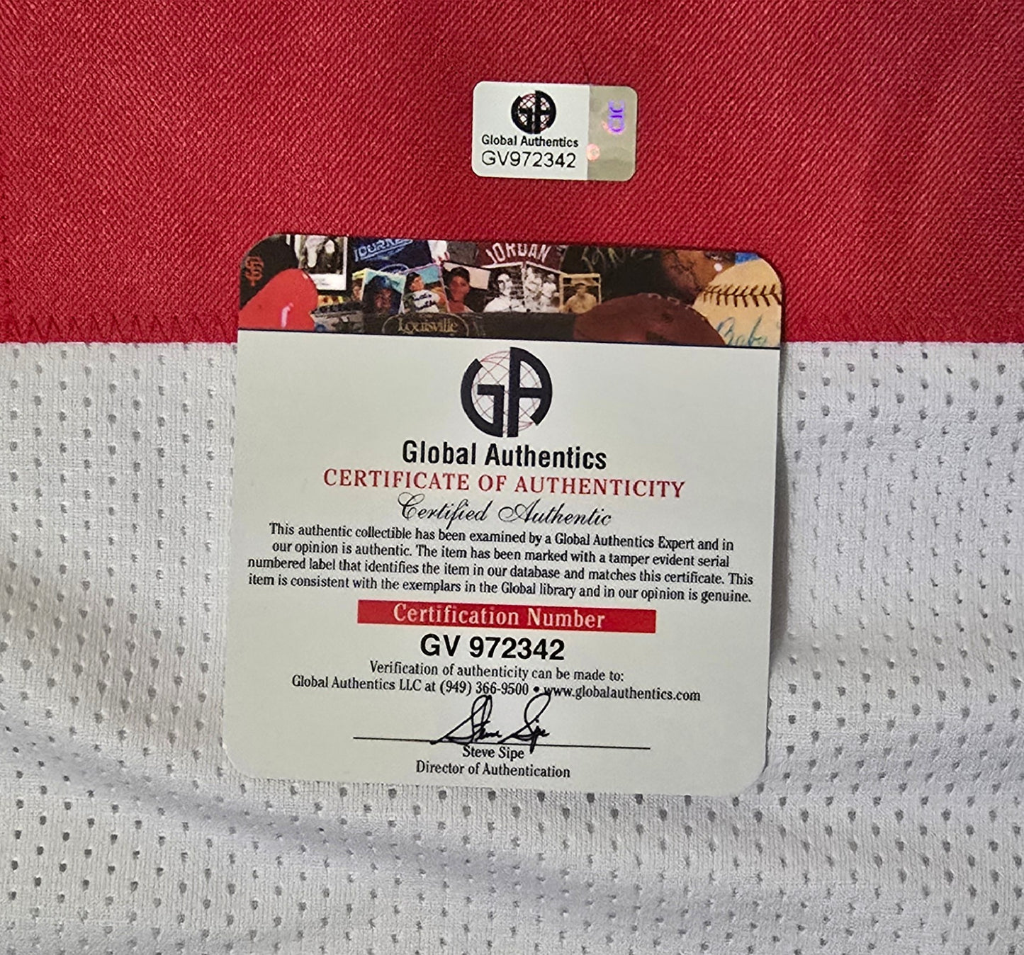 Christian McCaffery 49ers Autographed Custom Football Jersey coa (XL)