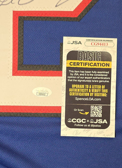 Certificate of authenticity for LeSean McCoy signed Buffalo Bills jersey