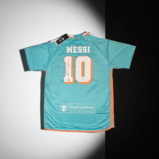 Lionel Messi Inter Miami FC Autographed 2023-24 Adidas Third Soccer Jersey coa