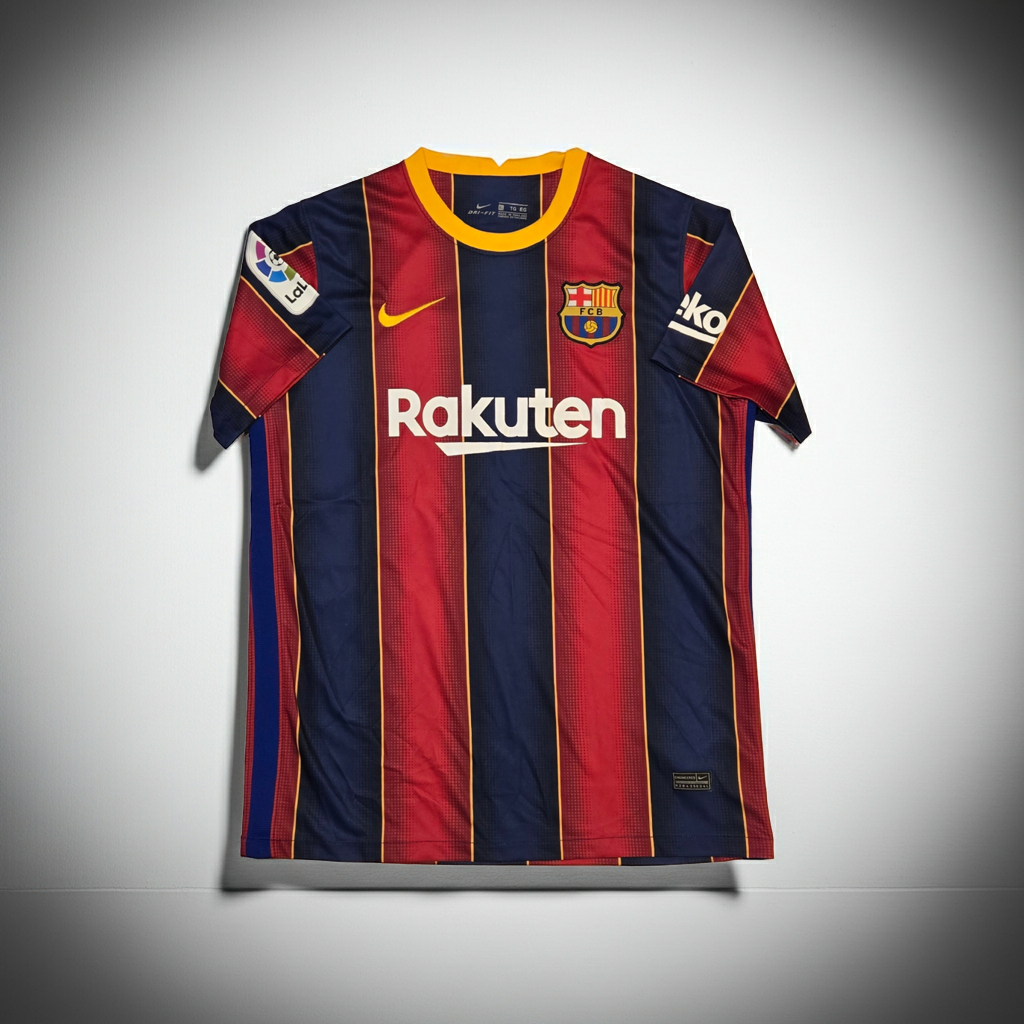 Lionel Messi F.C. Barcelona Autographed 2020-21 Nike Home Soccer Jersey coa