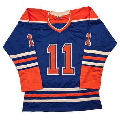 Mark Messier Autographed Edmonton Oilers on Hockey Jersey With JSA COA