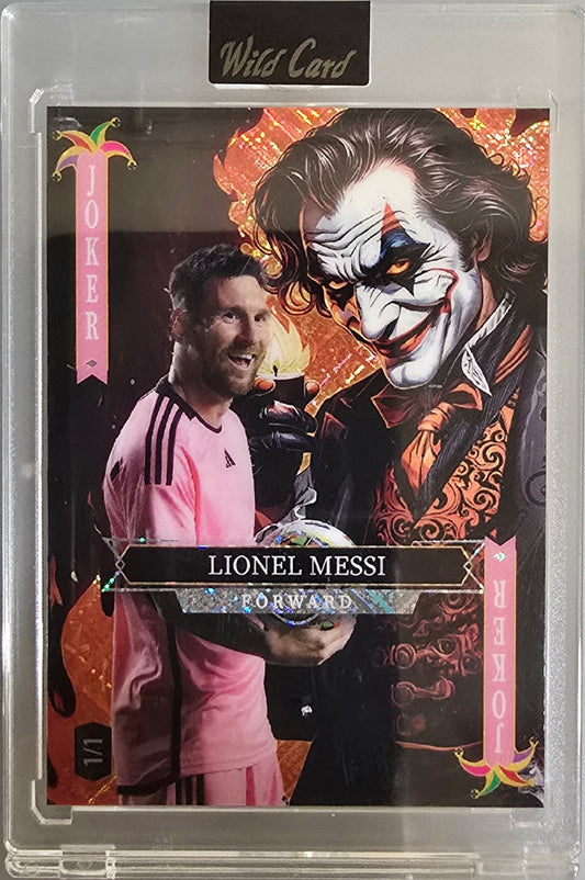 2024 Wild Card Lionel Messi Joker 1/1 – One of One Masterpiece