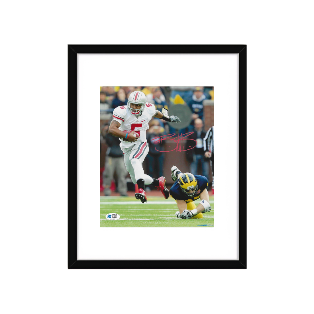 BRAXTON MILLER OHIO STATE BUCKEYES SIGNED 8X10 PHOTO WITH COA W/Frame - Fan Freaks