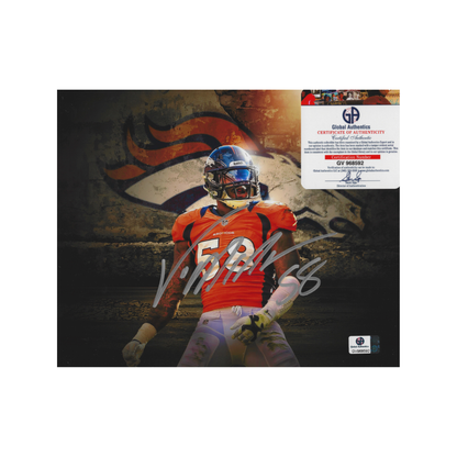 Global Authentics COA detail for Von Miller autographed Broncos photo