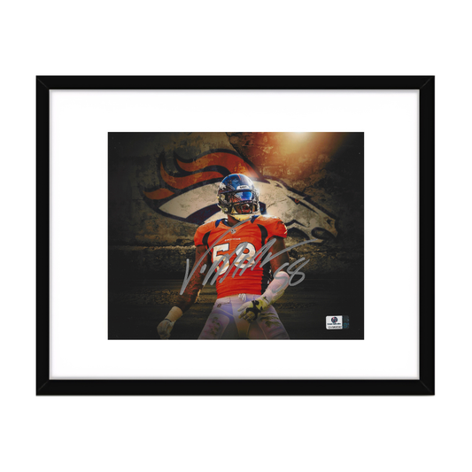 Von Miller Denver Broncos Autographed 8x10 Photo COA Framed