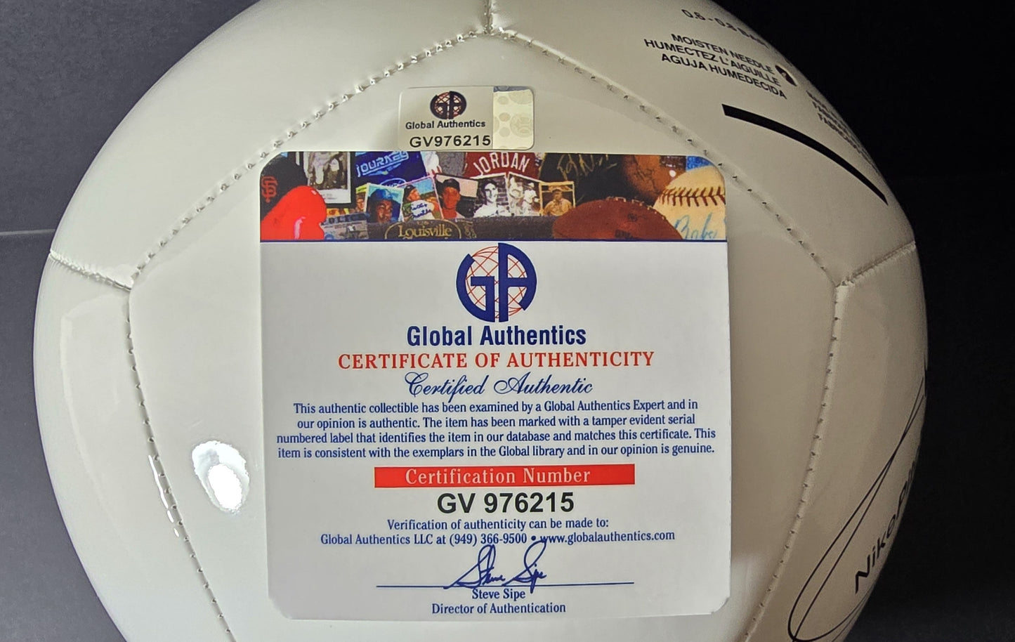 Kylian Mbappe Real Madrid Autographed Nike Soccer Ball coa