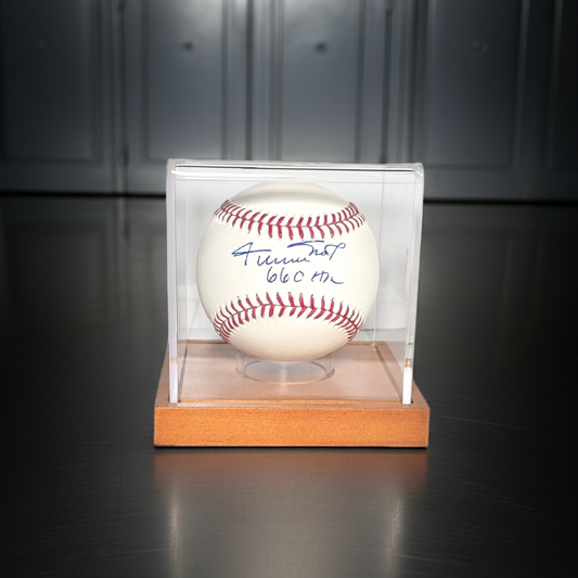 Willie Mays of the Giants signed 660HR ROMLB baseball Say Hey Authenticated HOLOGRAM
