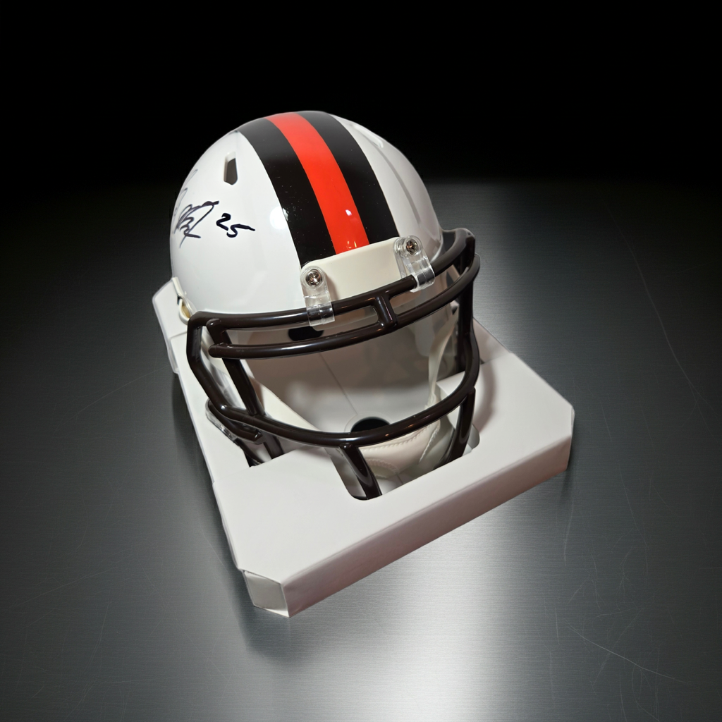 Nick Needham Cleveland Browns Autographed Riddell Mini-Helmet coa