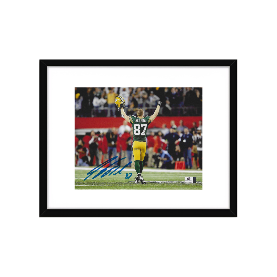 Jordy Nelson Green Bay Packers Autographed 8x10 Photo With COA W/Frame