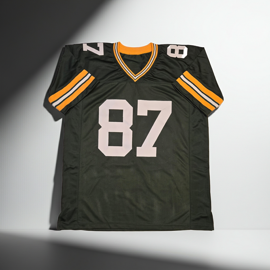 Jordy Nelson Green Bay Packers Autographed Football Jersey coa (XL)