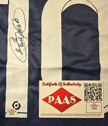 Certificate of authenticity for Neymar Jr. autographed Paris Saint-Germain jersey