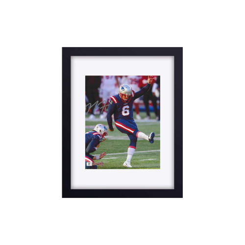 Autographed Nick Folk New England Patriots Photo coa W/Frame - Fan Freaks