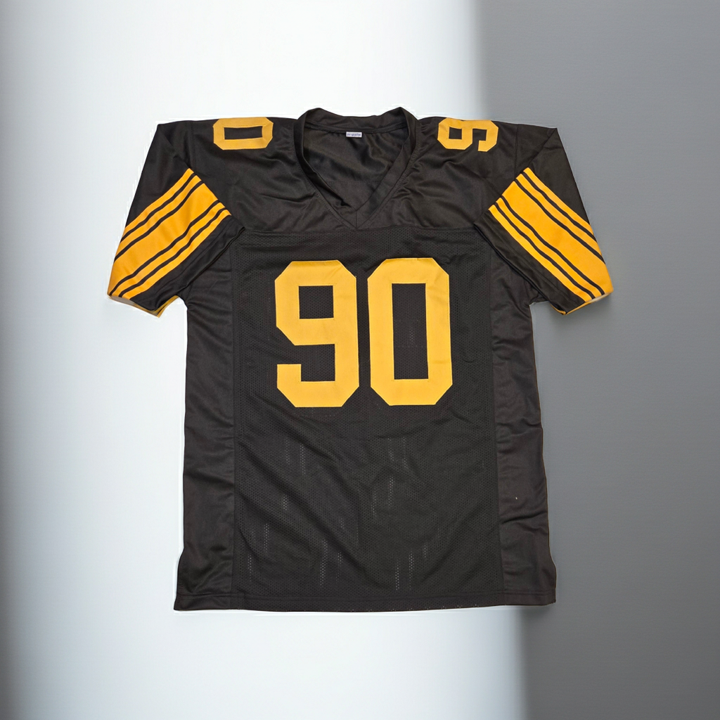 T.J. Watt Pittsburgh Steelers Autographed Football Jersey coa