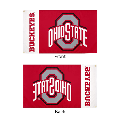 Ohio State Buckeyes 3x5 foot flag, second product photograph