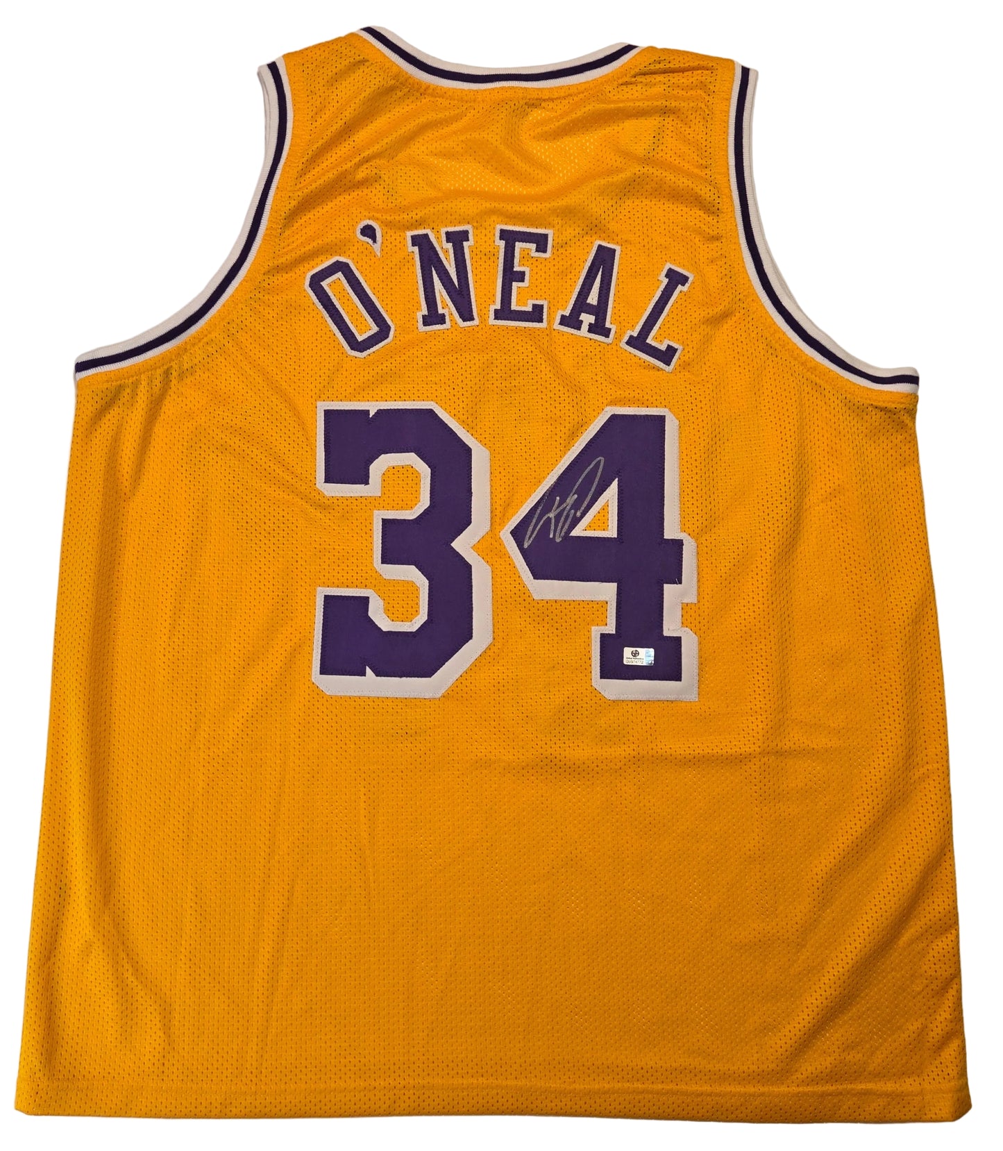 Shaquille O'Neal Los Angeles Lakers Autographed Basketball Jersey coa