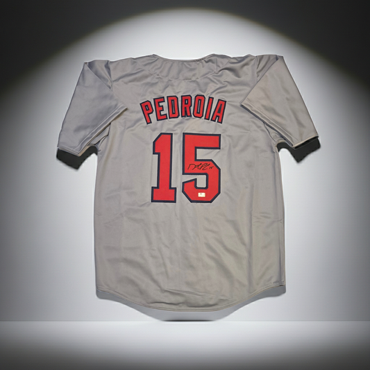 Dustin Pedroia Boston Red Sox Autographed Baseball Jersey coa