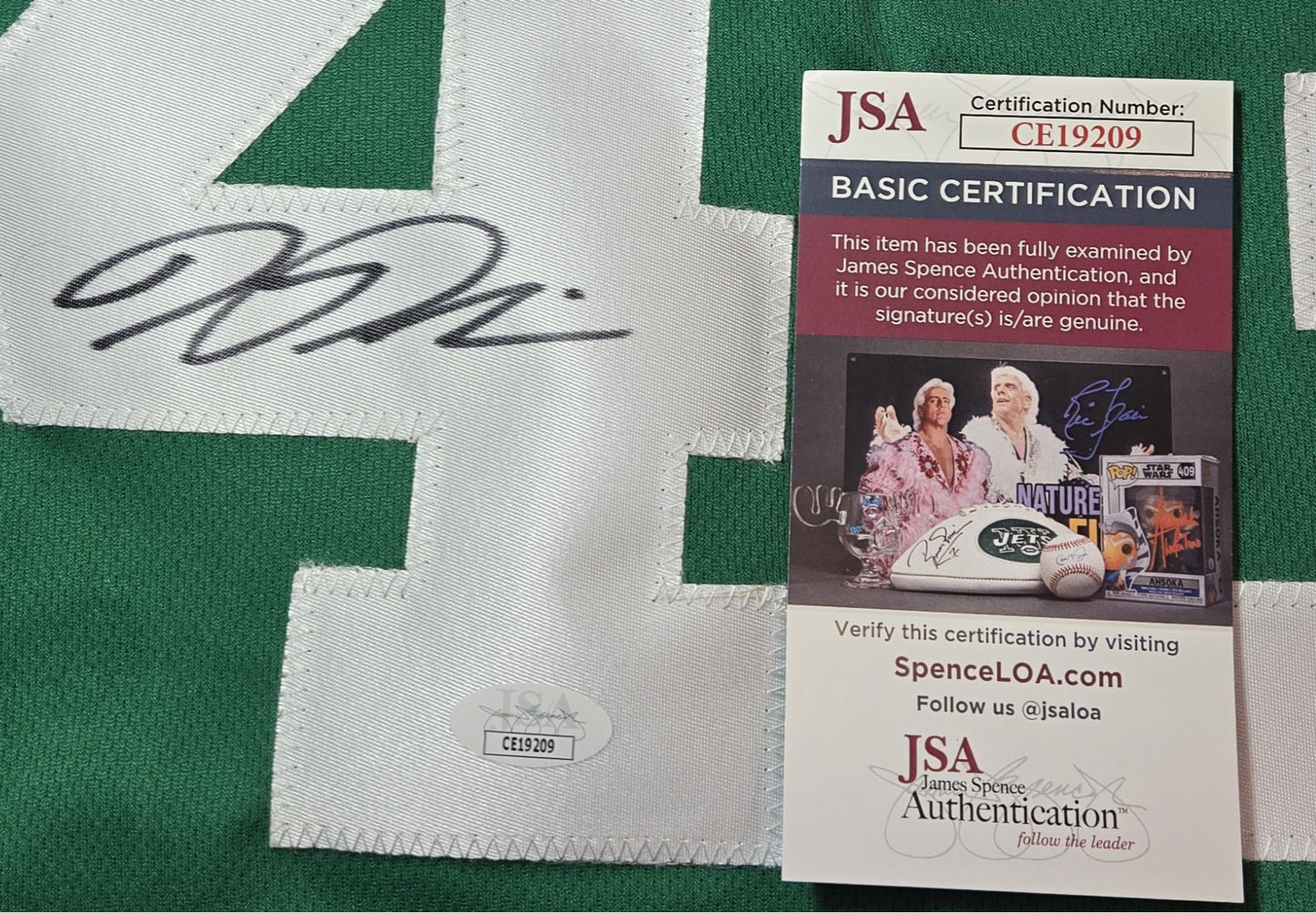 Kendrick Perkins Boston Celtics Autographed Basketball Jersey JSA coa