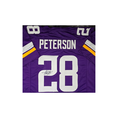 Adrian Peterson autographed football jersey COA - Fan Freaks