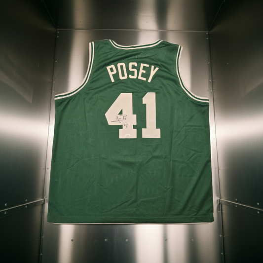 James Posey Boston Celtics Autographed Green Basketball Jersey coa