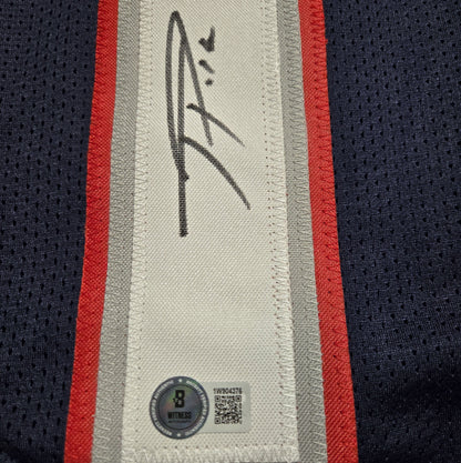 Beckett authentication detail for Ja'Lynn Polk signed New England Patriots jersey
