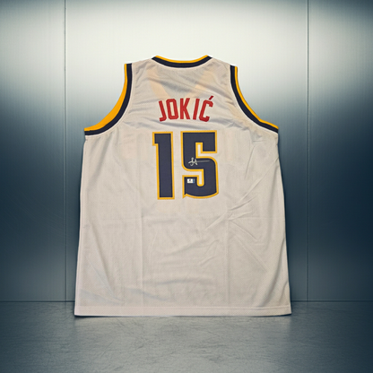 Nikola Jokic Denver Nuggets autographed custom basketball jersey with COA