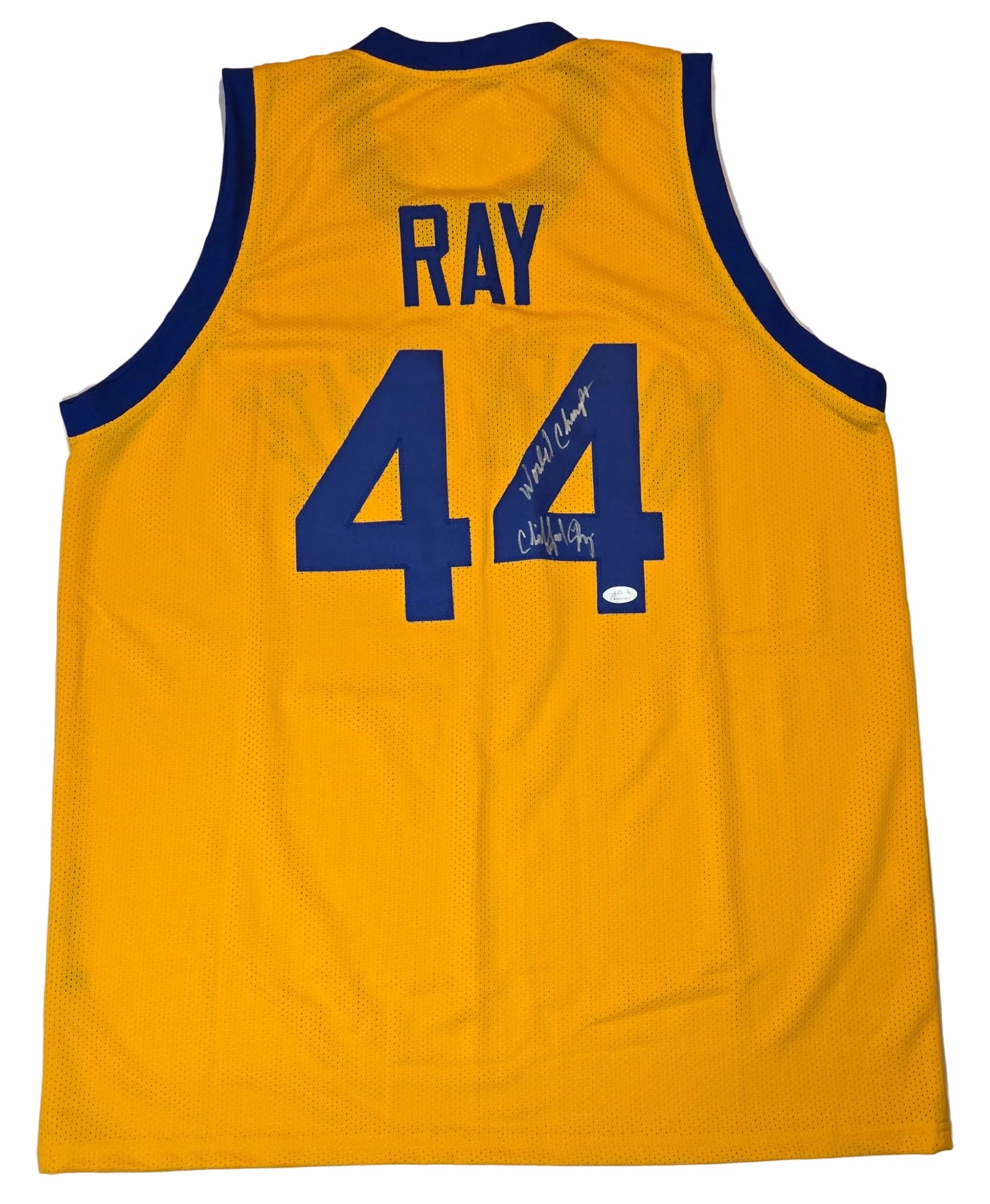 Clifford Ray Golden State Warriors Autographed  Basketball Jersey JSA coa