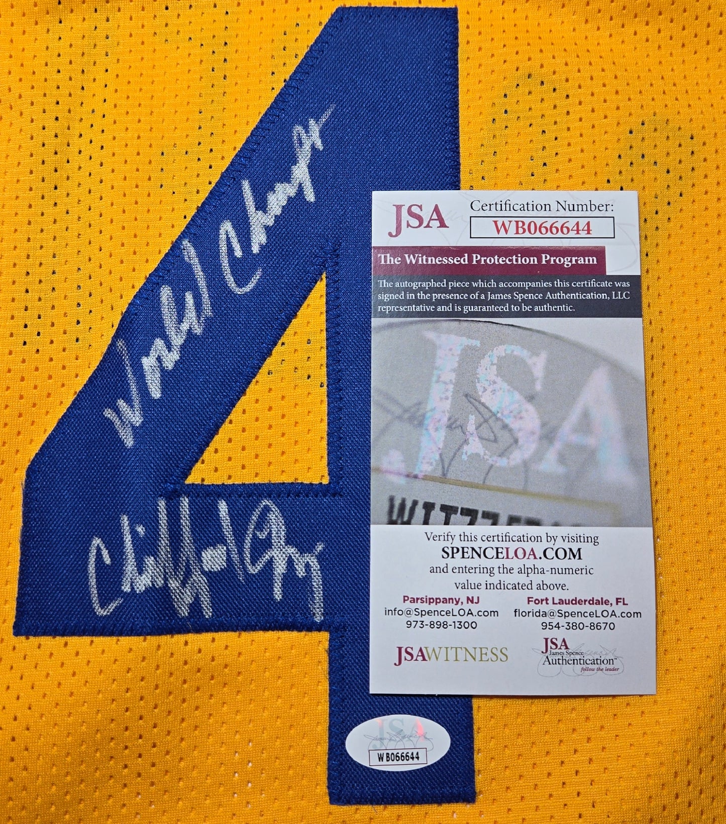 Clifford Ray Golden State Warriors Autographed  Basketball Jersey JSA coa