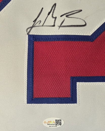 JSA certificate of authenticity pictured for LeGarrette Blount New England Patriots signed jersey
