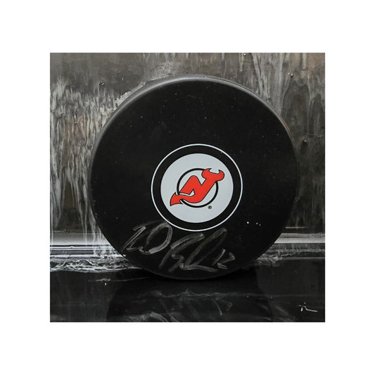 Reid Boucher New Jersey Devils Autographed Hockey Puck Beckett Hologram