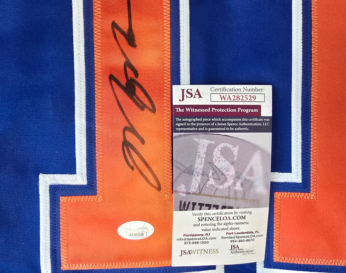 Mark Messier Edmonton Oilers Autographed Hockey Jersey With JSA COA
