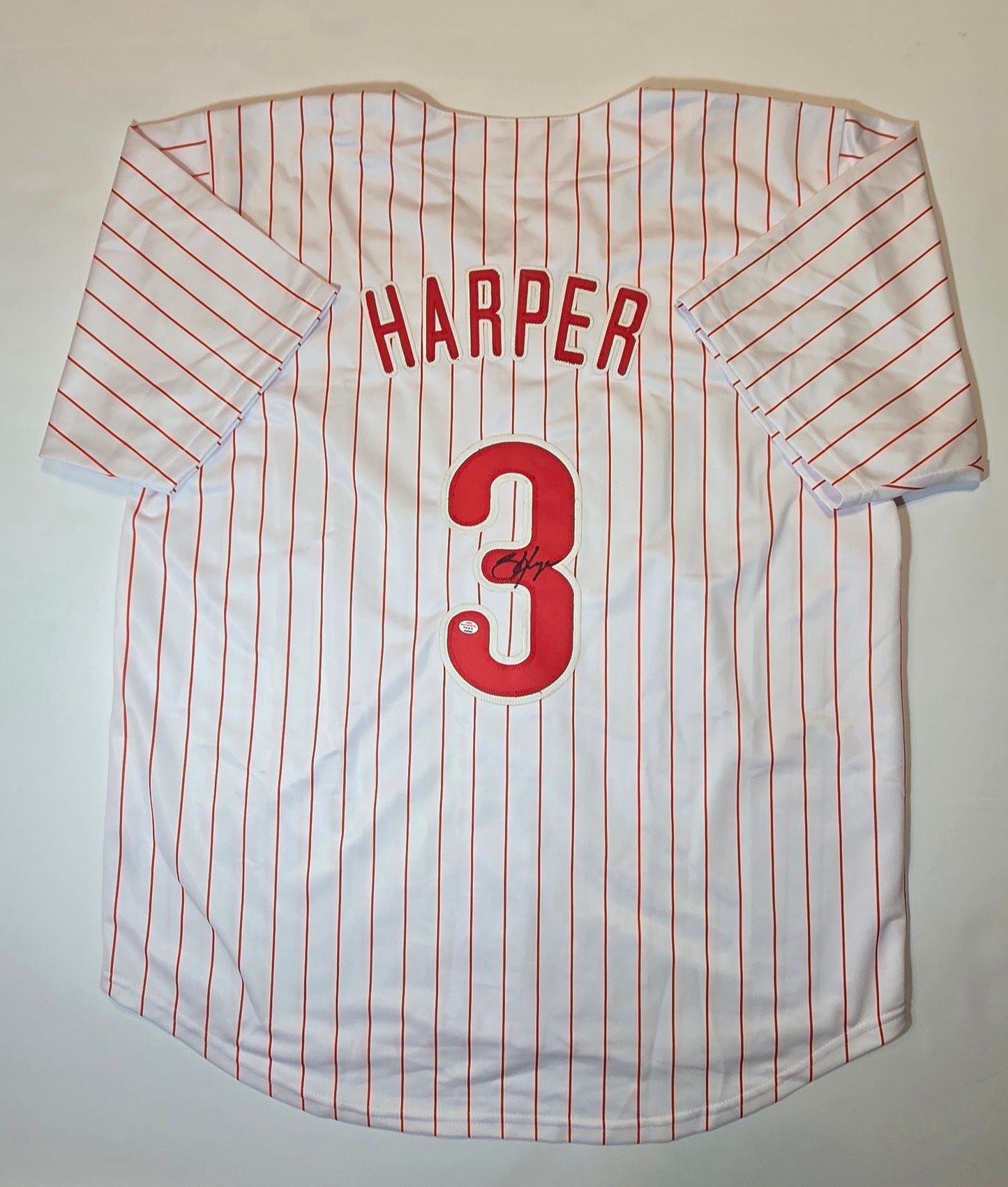 Bryce Harper of the Philadelphia Phillies signed baseball jersey COA XL