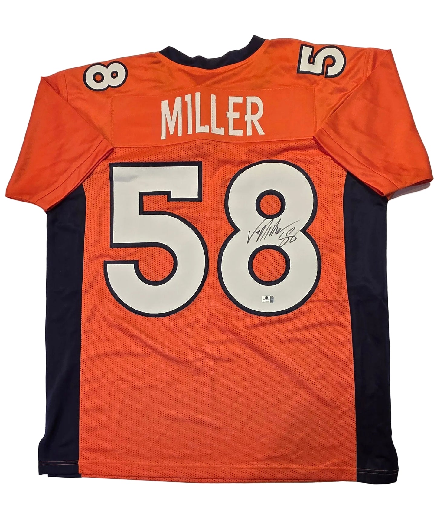 Von Miller Denver Broncos Autographed Custom Football Jersey W/COA (XL)