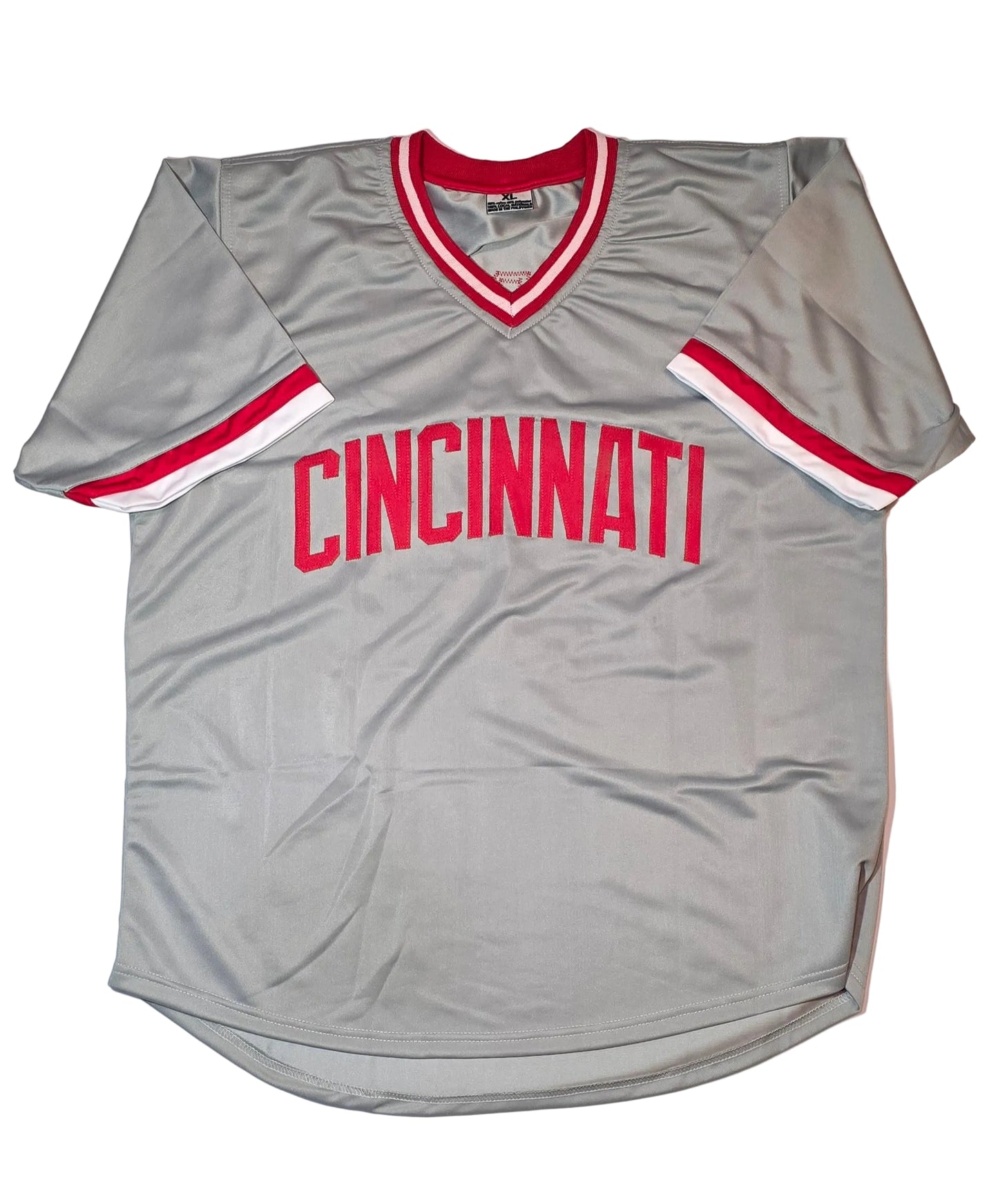 Autographed Tony Perez Cincinnati Grey Baseball Jersey Beckett COA