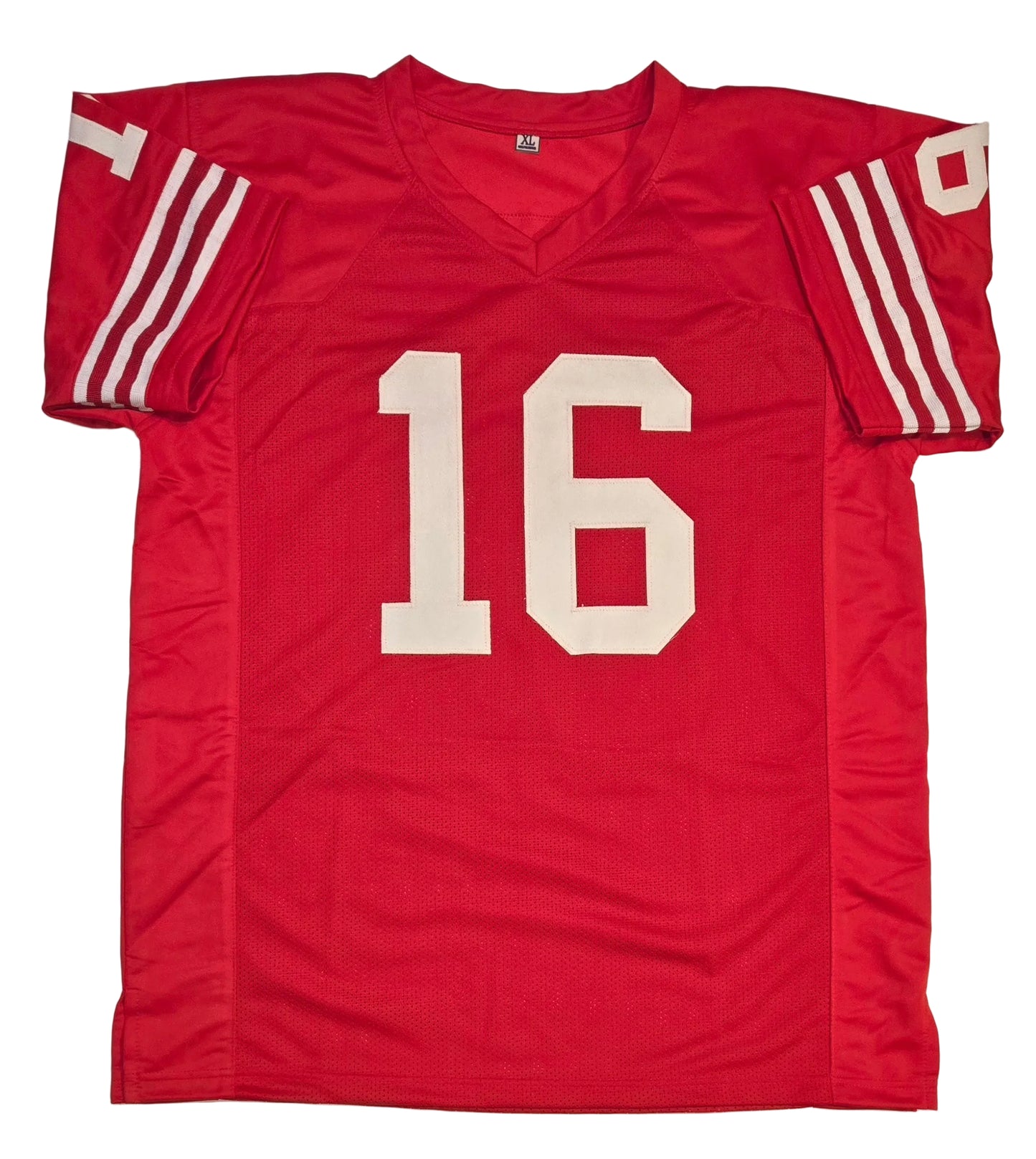 Joe Montana of the San Francisco 49ers signed autographed football jersey JSA COA (XL)