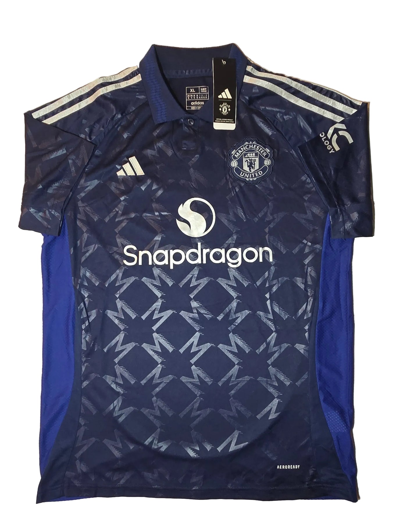 Cristiano Ronaldo of Manchester United autographed blue soccer jersey COA