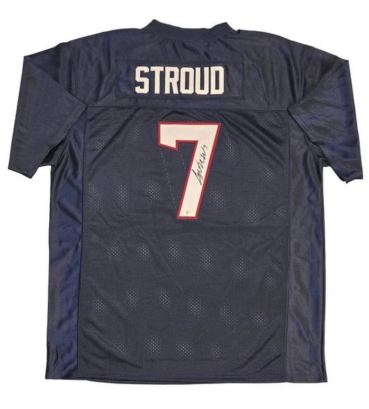 CJ Stroud of the Houston Texans autographed football jersey COA (XL)