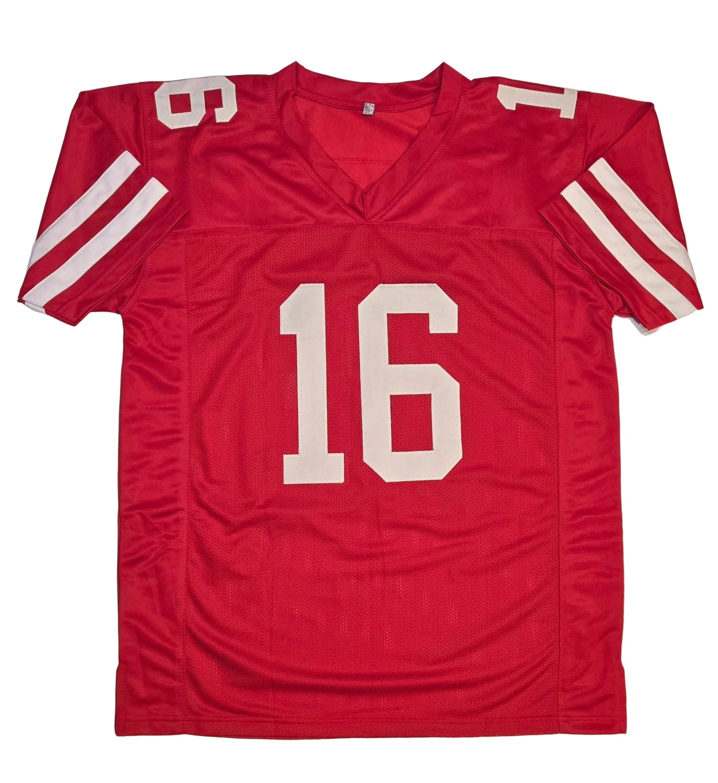 Joe Montana of the San Francisco 49ers signed football jersey COA (XL)