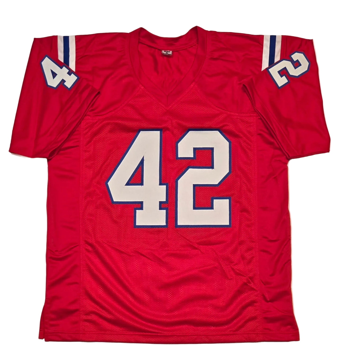 Ronnie Lippett New England Patriots Autographed Custom Football Jersey With COA (XL)