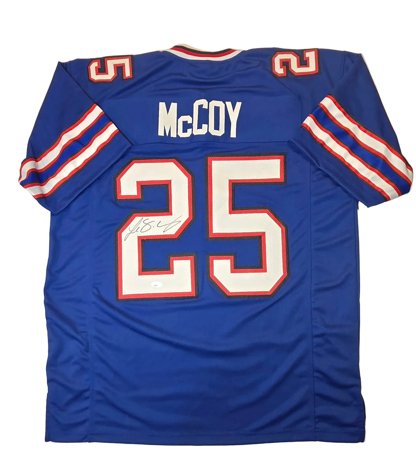 LeSean McCoy Buffalo Bills Autographed Custom Football Jersey coa (XL)