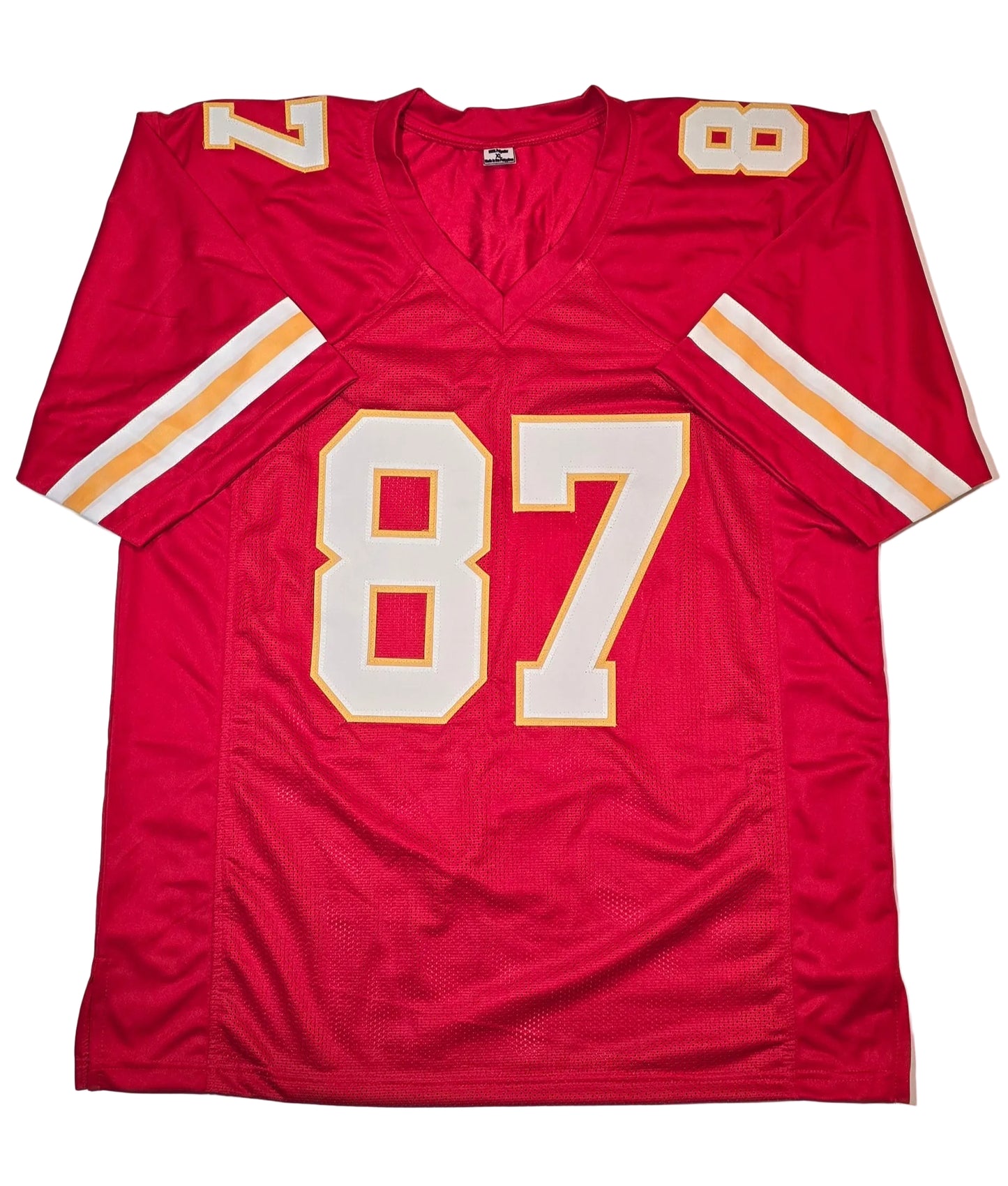 Travis Kelce Kansas City Chiefs Autographed Custom Football Jersey coa (XL)