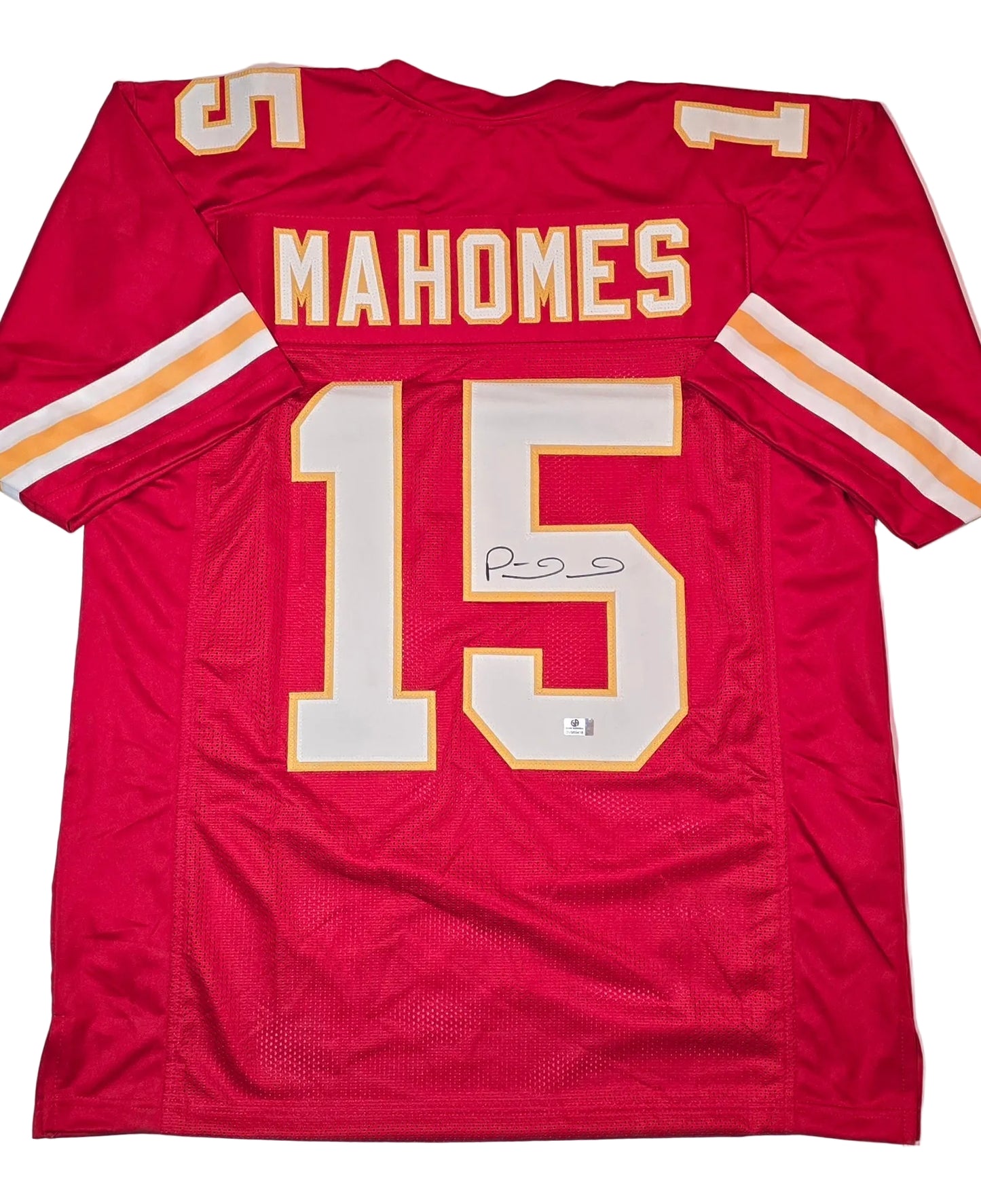 Patrick Mahomes Kansas City Chiefs Autographed Custom Football Jersey coa (XL)