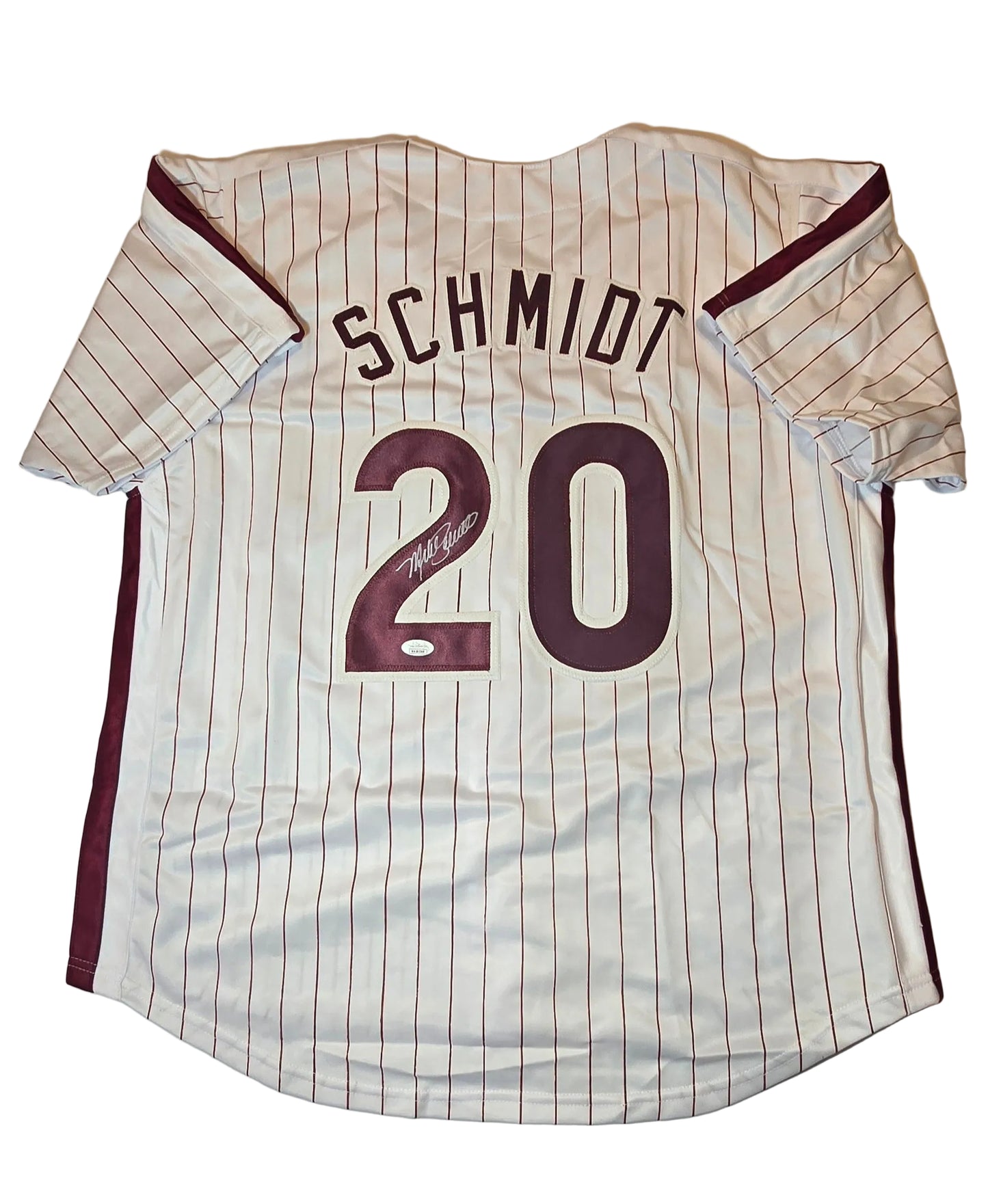 Mike Schmidt Autographed Pinstriped Baseball Jersey With COA