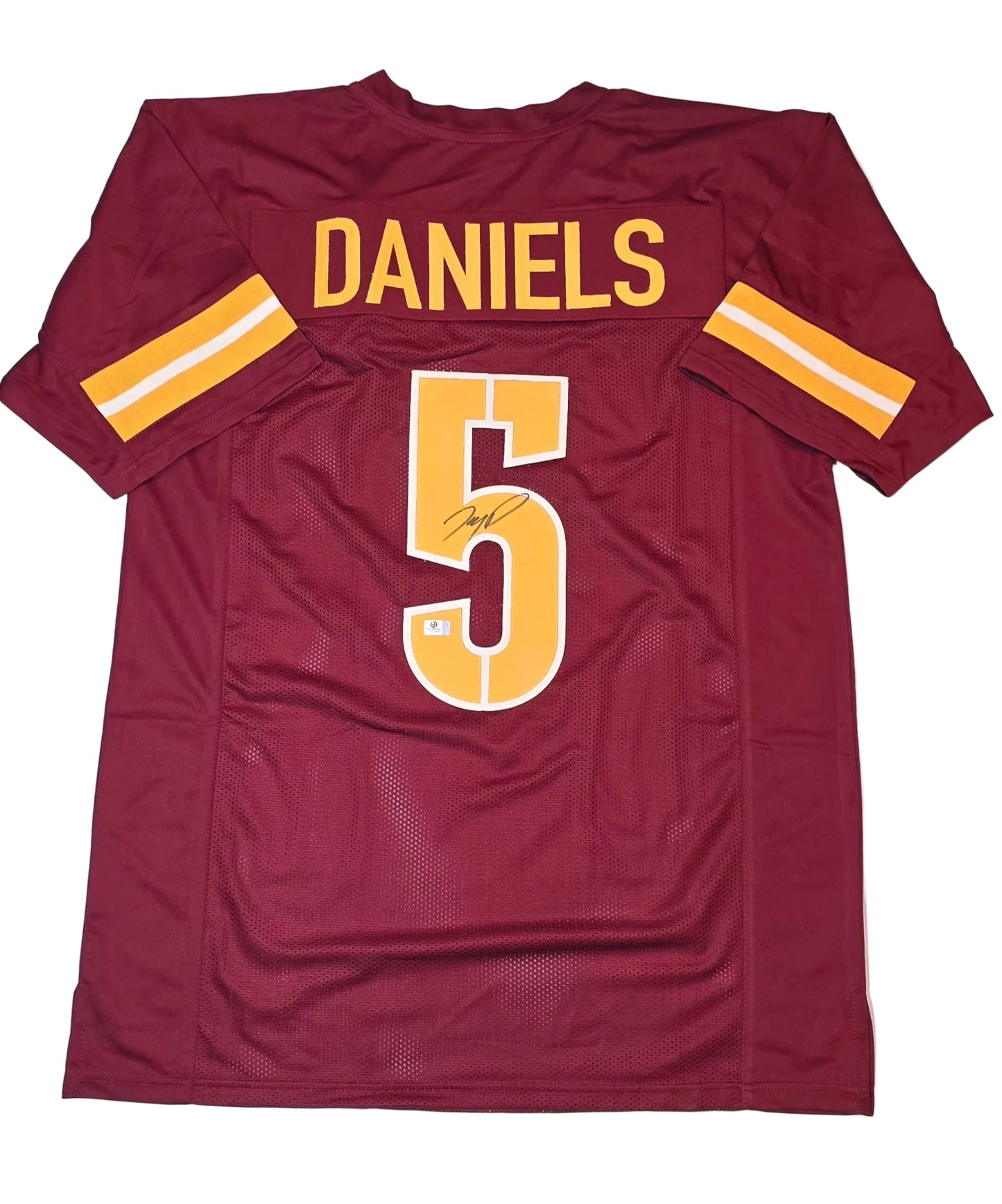 Jayden Daniels Washington Commanders Autographed Custom Football Jersey coa (XL)