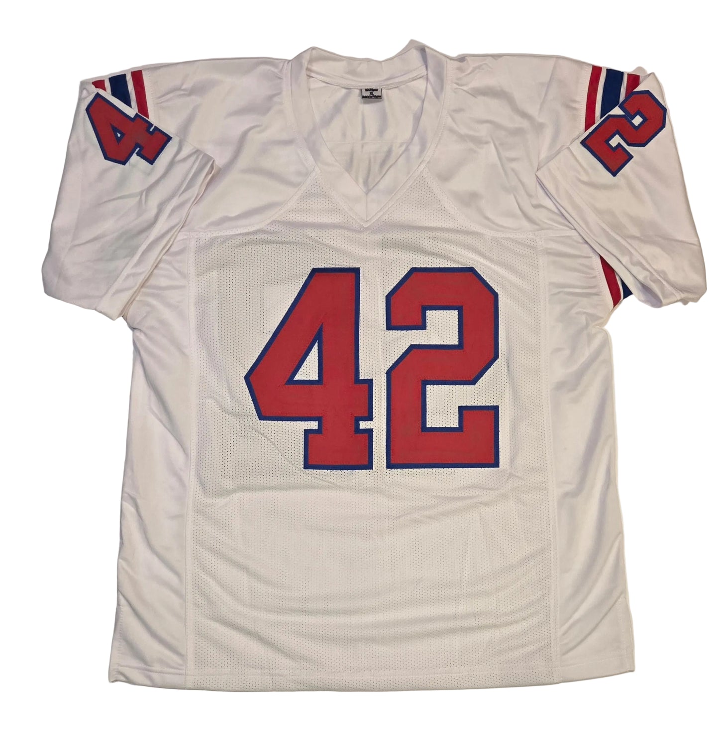 Ronnie Lippett New England Patriots Autographed Custom Football Jersey With COA (XL)