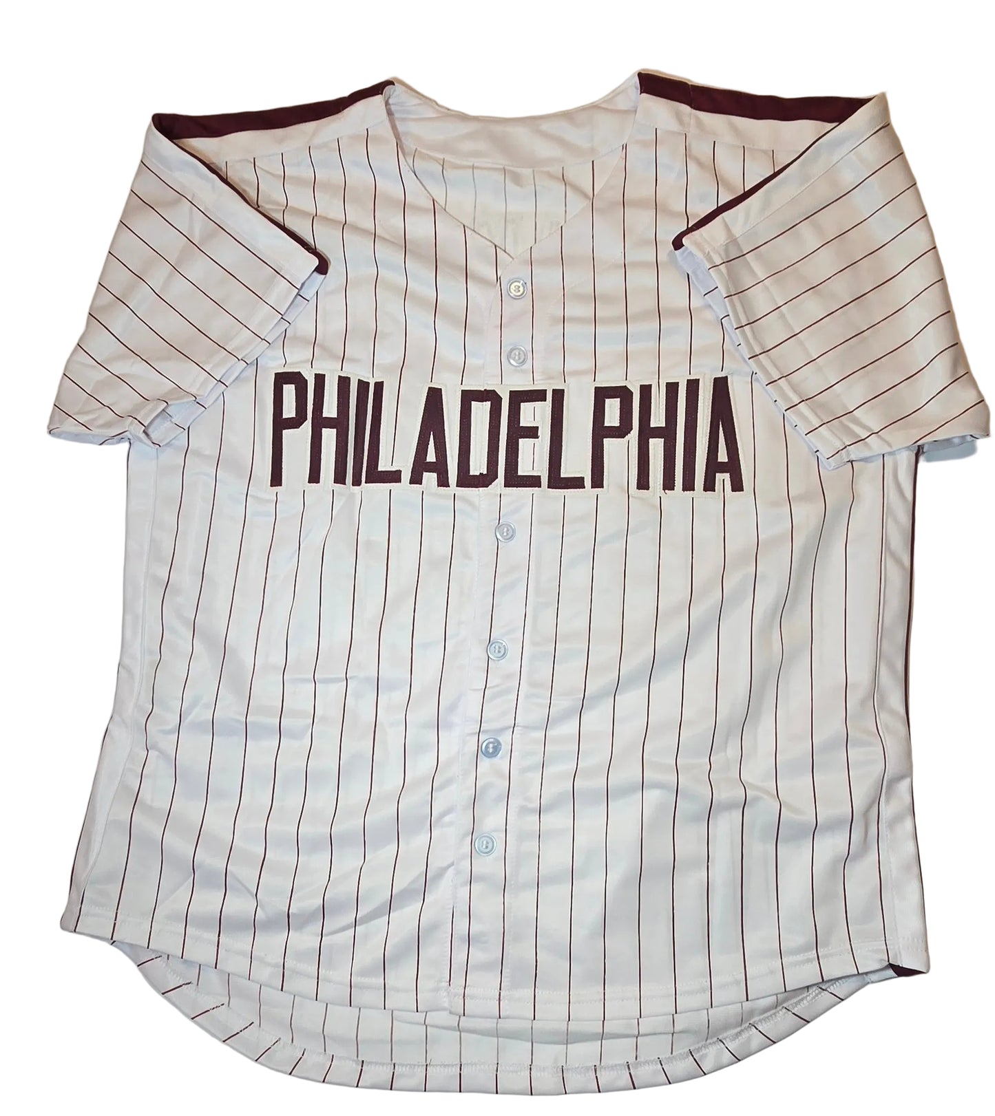 Mike Schmidt Autographed Pinstriped Baseball Jersey With COA
