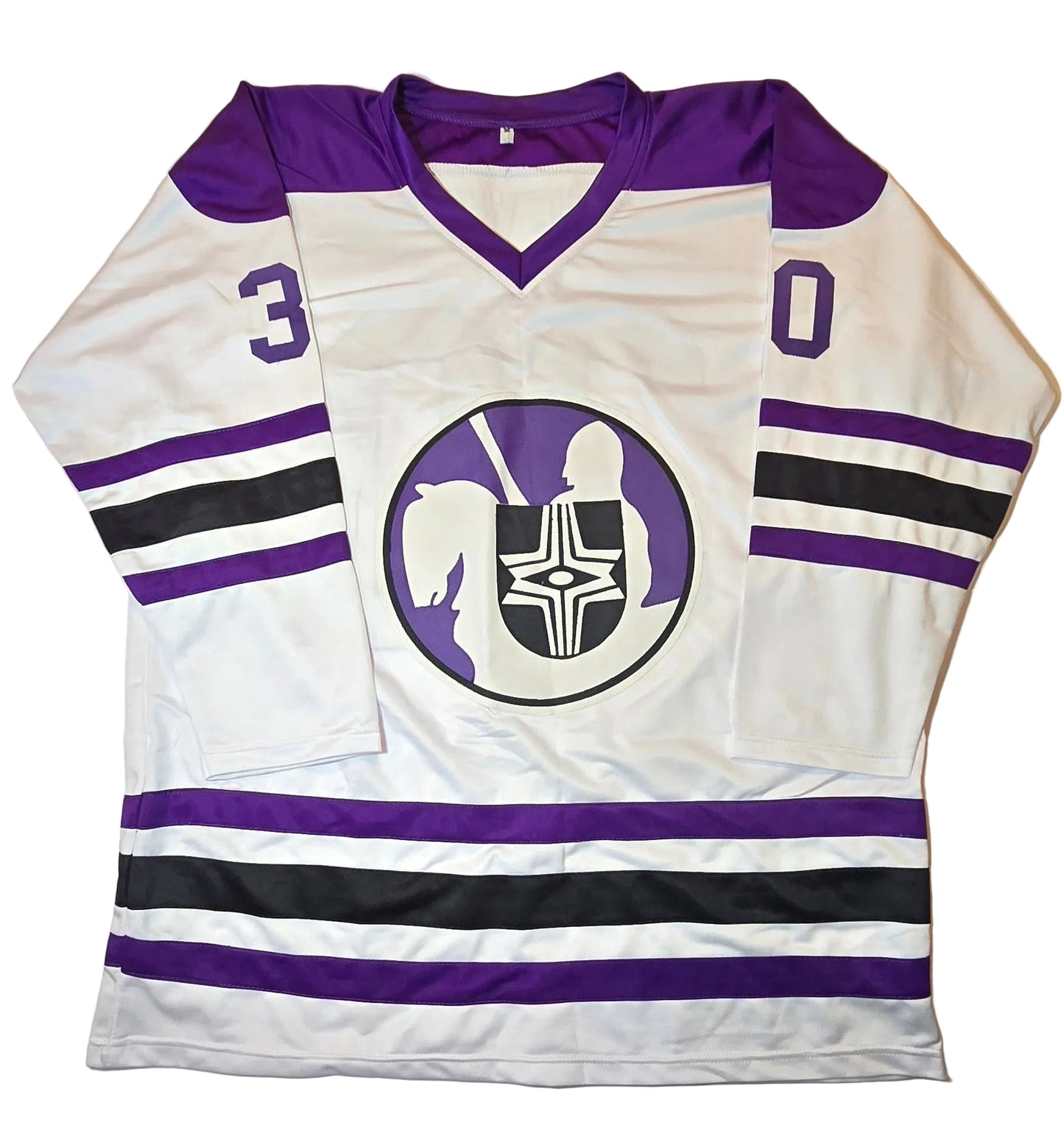 Gerry Cheevers Cleveland Crusaders Autographed & Ins Custom Hockey Jersey coa
