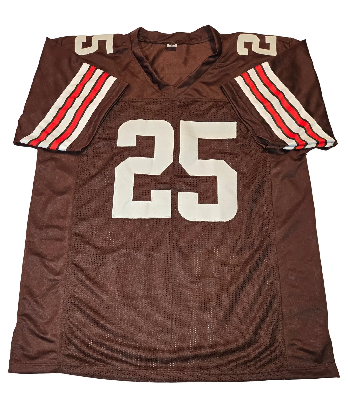 Nick Needham Cleveland Browns Autographed Custom Football Jersey coa (XL)
