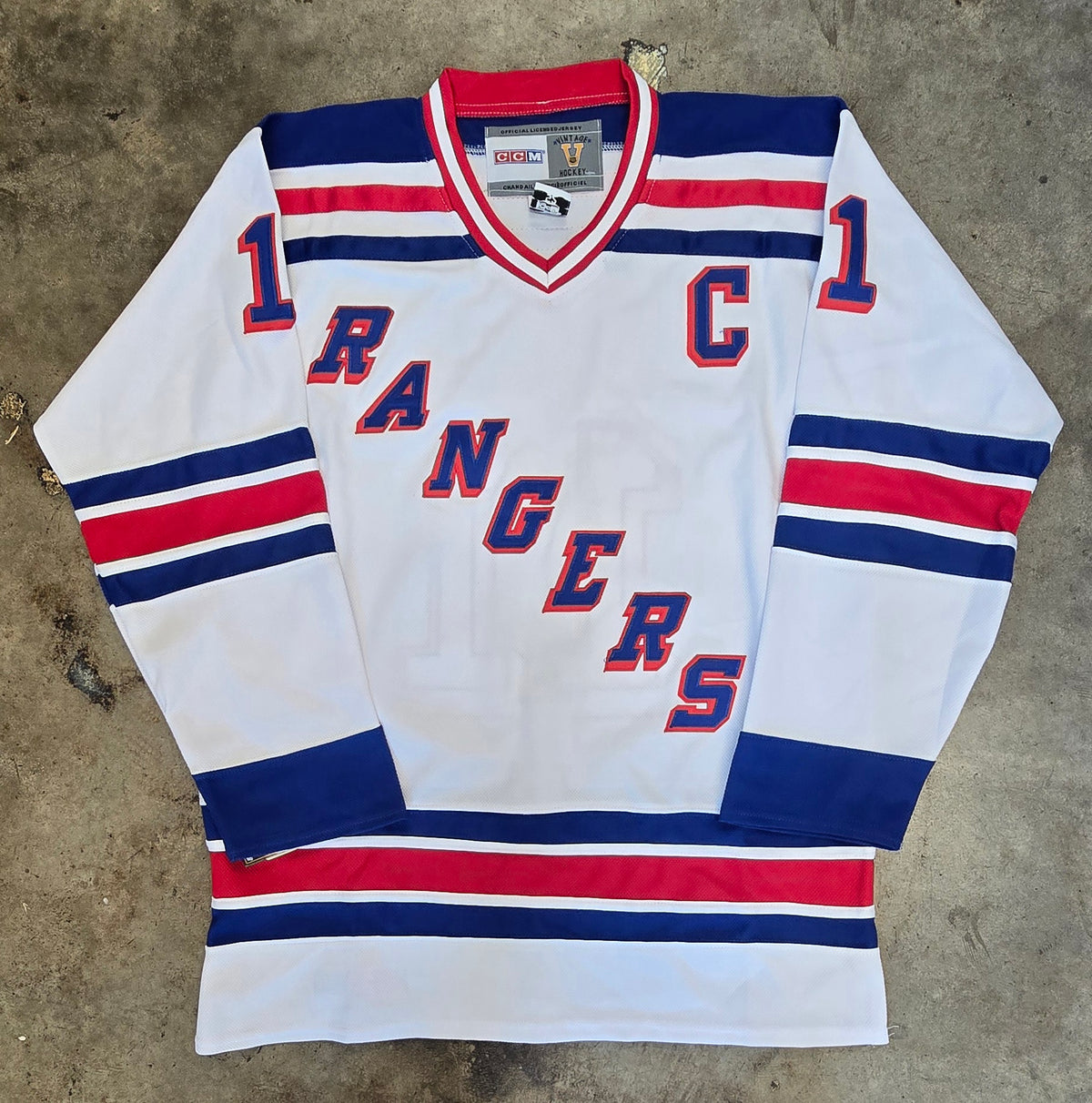 Mark Messier New York Rangers Autographed Hockey Jersey With Coa