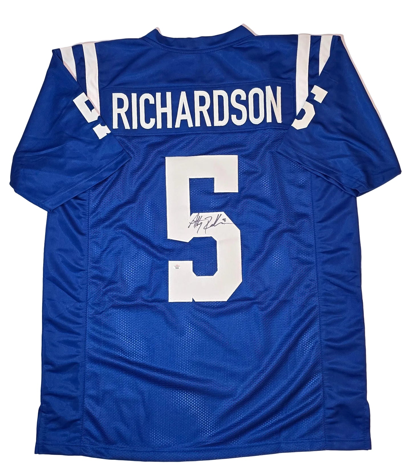 Anthony Richardson of the Indianapolis Colts autographed football jersey COA (XL)